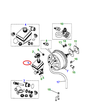 STC1285 –  Brake Master Cylinder – NON ABS