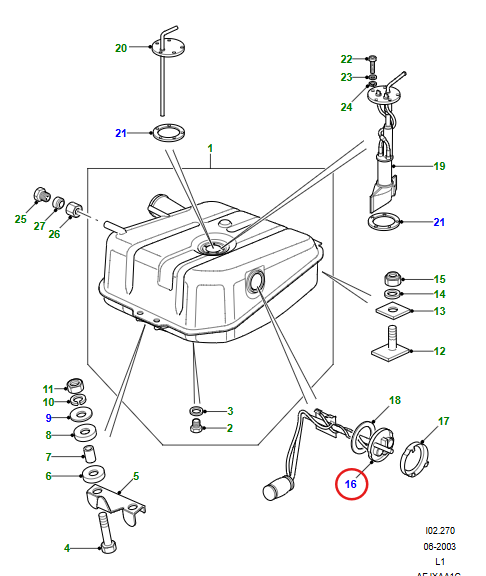 AMR1496 – Fuel Tank Sender unit – DEFENDER 110 / 130 PETROL ENGINES