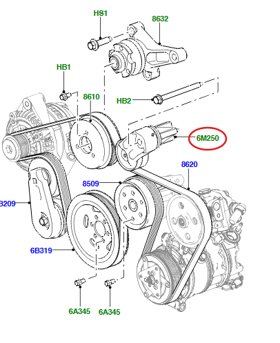 LR013506 – TENSIONER PULLEY – 3.0 TDV6
