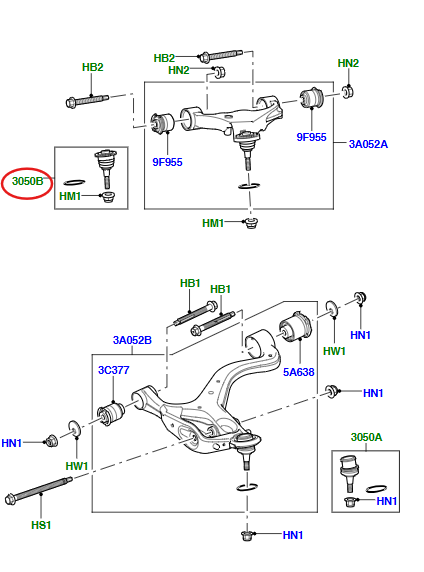 RBK500300 – BALL JOINT – LOWER CONTROL ARM