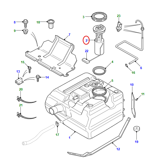 WFX000250 – FUEL FILTER – TD5 – DEFENDER 90